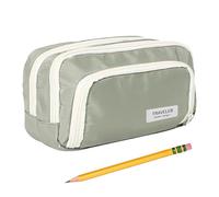 Sac à crayons - Grande capacité Canvas Box, Stylish Stationery Pouch | Multi-Compartment Storage Organizer With Durable Zipper, Aesthetic School Supplies Case For Teachers Students Travel Backpack