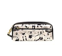 Sac À Crayons Lucha Lidre Héros des Luchadores Mexicains Papeterie Organisateur Anti-Salissant Pochette Grande Capacité Trousse À Maquillage pour Garçons Garçon Scolaires