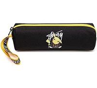 Sac À Crayons Po-Kemon,Grande Capacité Trousse Pikach-U Avec Fermeture Éclair,Sacs Scolaires Trousse De Maquillage,Pochette École Etuis À Crayons Fournitures De Bureau (Noir)