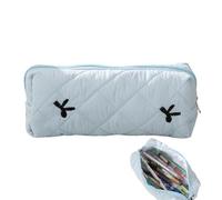 Sac à crayons pour les étudiants, étui à crayon à fermeture éclair - Poute de rangement à stylo à crayon mignon noeud papillon,Organisateur de bureau Cosmetics Zipper Sac de fermeture de papeterie Con