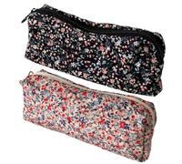 Sac à Crayons, sachets de Crayon à Broderie en Polyester 3D pour l'école, Porte-Organisation avec Fermeture éclair, Sachet d'accessoires de Maquillage pour stylos, cosmétiques, Articles de Toilette