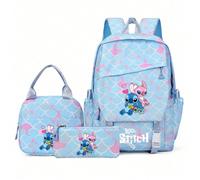 Sac à crayons Stitch 3D , sac à dos, sac à bandoulière. Ensemble de 3 pièces avec Stitch et ciel étoilé pour les enfants, idéal pour l'école, les voyages, Noël. Grand organiseur de maquillage multifon