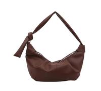 Sac à croissants pour femme - Sac à bandoulière rétro en cuir synthétique - Style coréen - Messagers pour tous les jours - Style coréen - Bandoulière - Dumplings Croissants, café, One Size