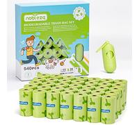 Sac a Crottes Chien, 540 Sac Chien Déjection, Avec 1 Distributeur Sacs Ramasse - Crottes Pour Chiens, Résistant aux Fuites & sans Odeur