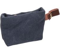 Sac à crottes Chien - Cavna Bleu - Polyester - Bouton Pression & Sangle Cuir - 7,7x3,5x10,5cm - 1 Rouleau 20 Sacs