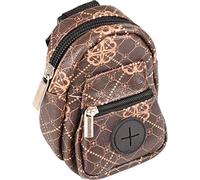 Sac à crottes Chien - Vito Brun - PU & Cuir - Fermeture éclair & Mousqueton - 8x5x12cm - 1 Rouleau Sacs