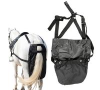 Sac à Crottin De Cheval Oxford Résistant - Couche Réutilisable pour Chevaux, Idéale pour Léquitation, Le Parc, La Rue, Facile à Nettoyer Et à Ranger, Collecteur De Medium