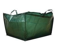 Toolland Sac à déchets de jardin forme carrée en polyester vert 190 L