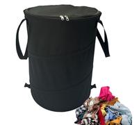 Sac à déchets de jardin pliable, bac de camping pliable | Sac poubelle de jardin pliable avec fermeture éclair, sac poubelle de 37 l Yard pour camping en pelouse en plein air jardin en plein air