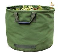 Sac à déchets de jardin robuste en toile robuste, pliable et polyvalent pour les feuilles, l'herbe coupée, les débris - Nettoyage extérieur durable