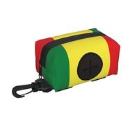 Sac à déchets de voyage pour animal domestique Motif drapeau du Sénégal Rangement pratique Convient à la laisse Avec fermeture éclair Facile à transporter lors de vos déplacements.