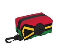 Sac à déchets de voyage pour animal domestique Motif drapeau du Vanuatu Rangement pratique Convient pour la laisse, avec fermeture éclair, facile à transporter lors de vos déplacements.