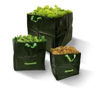 Sac à déchets végétaux carré - TERRE JARDIN - Lot de 3 - 70 L, 100 L et 170 L - Polypropylène