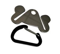Sac à déjections canines en métal avec clip mains libres pour promener et courir en plein air et pratique pour les déjections canines
