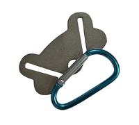 Sac à déjections canines en métal avec clip mains libres pour promener et courir en plein air et pratique pour les déjections canines