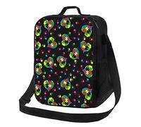 Sac à déjeuner autisme pour enfants adultes résistant à l'eau isolé sac à déjeuner réutilisable sac fourre-tout à déjeuner pour le travail pique-nique école ou voyage