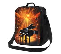 Sac à déjeuner avec motif théâtre musical pour homme et femme - Grande capacité - Réutilisable - Isotherme - Avec bandoulière réglable - Pour adultes