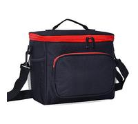 Sac à déjeuner carré isotherme réutilisable et étanche pour homme adulte, sac à main, écharpe pour sacs à main (noir, taille unique)