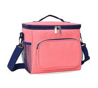Sac à déjeuner carré isotherme réutilisable, étanche pour homme adulte, sac à main, écharpe pour sacs à main (rose, taille unique)