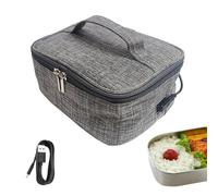 - Sac à déjeuner - Chauffe-repas portable, sacs chauffants isolés | Récipient chauffant pour déjeuner alimenté par USB, four personnel compact pour réchauffer les repas, cuisiner des aliments crus