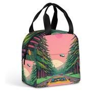 Sac à déjeuner de style science-fiction pour homme et femme, sac fourre-tout isotherme portable avec poignée, étanche, réutilisable, pour le travail, le pique-nique, les voyages