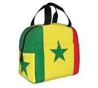 Sac à déjeuner drapeau du Sénégal Multifonctionnel Design élégant et grande capacité pour le travail, l'école et l'extérieur