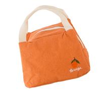 Sac à déjeuner étanche en coton et lin avec doublure en feuille d'aluminium, grande capacité, récipient isotherme pour le travail en plein air
