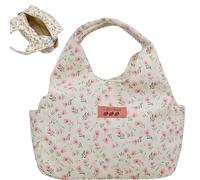 Sac à déjeuner floral, sac à déjeuner Kawaii de capacité avec poche latérale, fourre-tout floral avec poignée supérieure, boîte mignonne fermeture éclair pour femmes, style 2