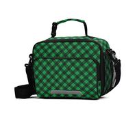 Sac à déjeuner fourre-tout vert foncé noir Sparklestone haute capacité isotherme pour adulte avec bandoulière réglable pour le travail, le pique-nique ou les voyages