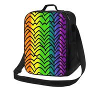 Sac à déjeuner Gay Pride avec motif arc-en-ciel, boîte à déjeuner pour homme et femme, sac à déjeuner isotherme réutilisable, étanche avec bandoulière réglable, joli sac fourre-tout pour adulte