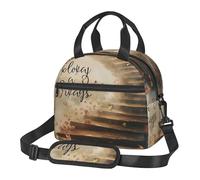 Sac à déjeuner isotherme avec citations inspirantes pour homme et femme, sac à déjeuner isotherme pour l'école, le pique-nique, le travail en plein air