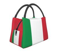 Sac à déjeuner isotherme avec drapeau italien pour femme, grande capacité, étanche et facile à nettoyer pour le travail, les pique-niques et les voyages
