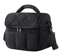 Sac à déjeuner isotherme avec extérieur en tissu Oxford et barrière thermique multicouche supportant des températures alimentaires stables hors site (blanc)