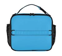 Sac à déjeuner isotherme bleu azur pour femme avec poches zippées, sac à déjeuner isotherme pour filles, sac à déjeuner isotherme pour l'école et le collège
