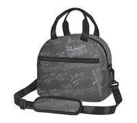 Sac à déjeuner isotherme de grande capacité avec motif de symboles mathématiques et mignons pour femmes, hommes, étudiants, voyages
