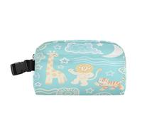 Sac à déjeuner isotherme léger pour homme - Garde les aliments au chaud - Pour la plage, les voyages, les animaux mignons, girafes, tigres, étoiles, jaune et bleu - Bolsa para lonchera de Mujer