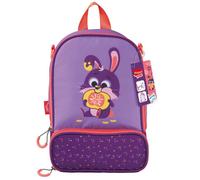 Maped Picnik - Sac Repas Isotherme Lapin Violet Fluo - 2 Compartiments - Bandoulière Amovible Utilisable en Sac à Dos - Elastique Intérieur pour maintien Gourde