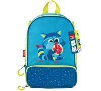 Maped Picnik - Sac Repas Isotherme Raton Laveur Bleu Fluo - 2 Compartiments - Bandoulière Amovible Utilisable en Sac à Dos - Elastique Intérieur pour maintien Gourde