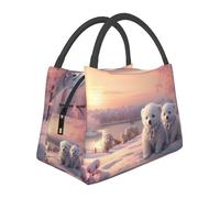 Sac à déjeuner isotherme mignon petit ours pour femme, grande capacité, étanche et facile à nettoyer pour le travail, les pique-niques et les voyages