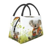 Sac à déjeuner isotherme mignon petit ours pour femme, grande capacité, étanche et facile à nettoyer pour le travail, les pique-niques et les voyages