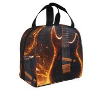 Sac à déjeuner isotherme pour adulte avec imprimé guitare électrique - Fonctionnalité - Praticité - Périodes prolongées - Température