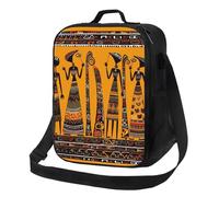 Sac à déjeuner isotherme pour homme et femme, boîte à déjeuner créative de culture africaine 2, sac isotherme réutilisable, étanche avec bandoulière réglable, pour le travail, les voyages, l'extérieur