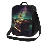 Sac à déjeuner isotherme pour homme et femme, boîte à musique de rêve, réutilisable, étanche, avec bandoulière réglable, pour le travail, les voyages, l'extérieur