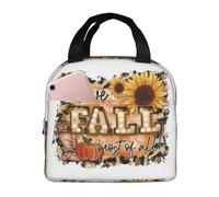 Sac à déjeuner isotherme pour homme et femme - I Love Fall Most Of All - Jolie boîte à déjeuner pour homme et femme - Réutilisable - Isotherme étanche - Conteneurs à déjeuner pour voyage, travail