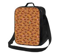 Sac à déjeuner isotherme pour homme et femme - Motif teckel chiot No.1036 pour homme et femme - Petit sac fourre-tout léger avec sangle réglable