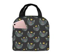 Sac à déjeuner isotherme pour homme et femme - Visages de chat - Sac isotherme doux pour les voyages, étanche - Petite boîte à déjeuner pour adulte pour homme et femme - Sac fourre-tout pour homme et