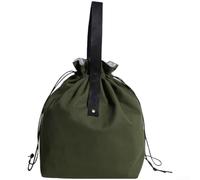 Sac à déjeuner isotherme pour le travail, l'école avec cordon de serrage, grande capacité, en toile, couleur jaune, 21 x 30 cm (vert)