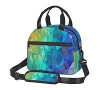 Sac à déjeuner isotherme triangle arc-en-ciel pour homme et femme, réutilisable, étanche, pour bureau, pique-nique