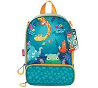Maped Picnik - Sac Repas Isotherme Jungle Fever Vert Orange - 2 Compartiments - Bandoulière Amovible Utilisable en Sac à Dos - Elastique Intérieur pour maintien Gourde