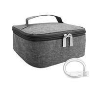 Sac à déjeuner portable - 3 temps chauffant isotherme - Sac de transport de nourriture chauffant électrique pour repas - Boîte de rangement thermique | Grand organisateur de voyage chaud, récipient